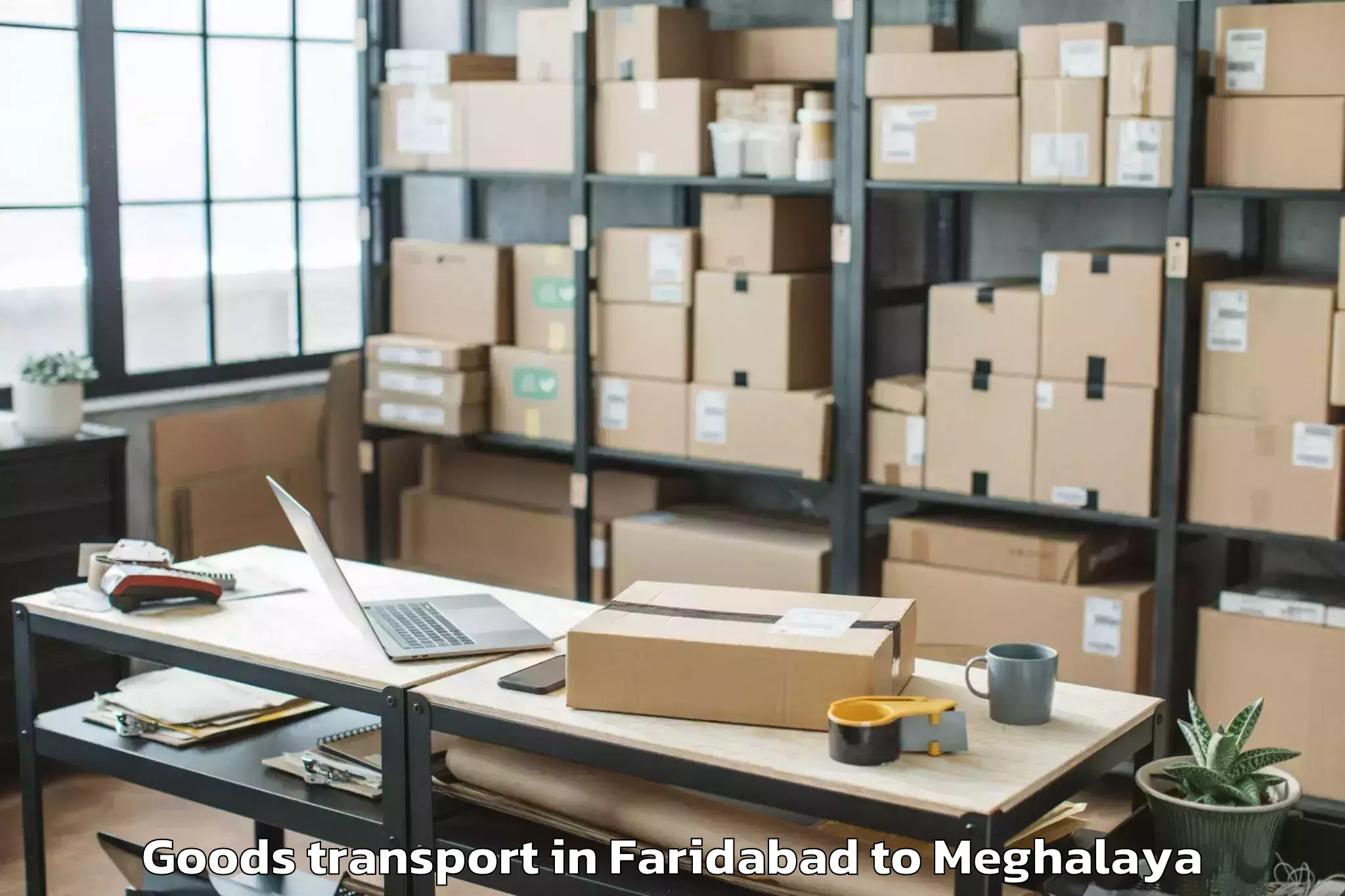 Book Faridabad to Rongram Goods Transport